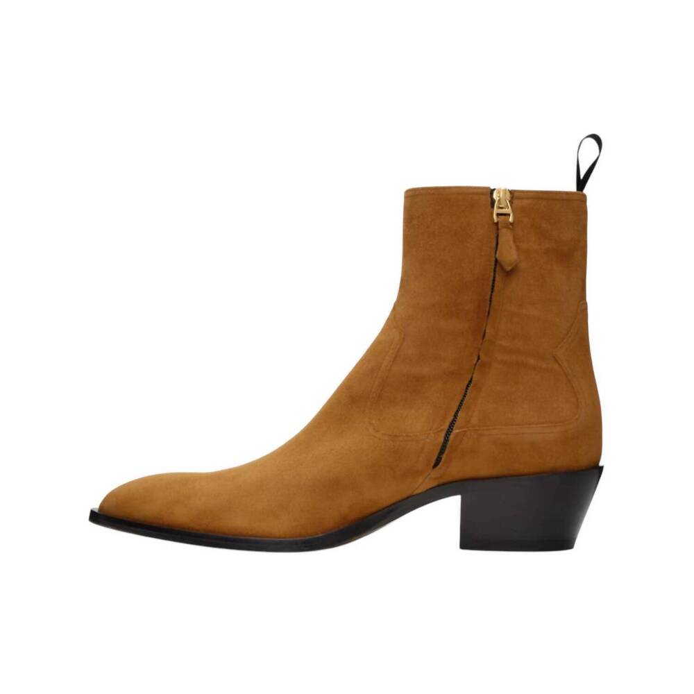 NEW BALLY men's gaiman suede leather boots in deserto - Picture 4 of 4
